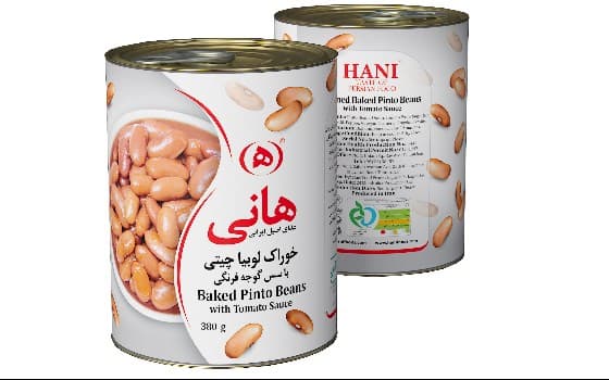 خوراک لوبیا چیتی با سس گوجه فرنگی 380گرمی