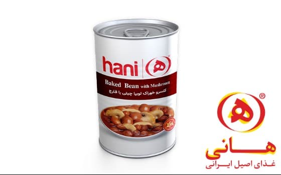 خوراک لوبیا چیتی با قارچ 380گرمی