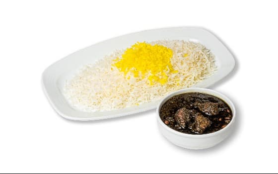 چلو قرمه سبزی