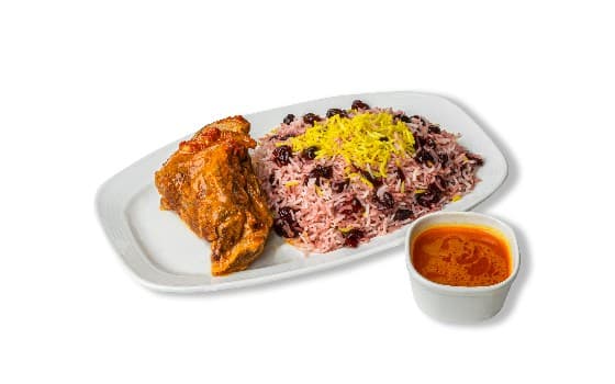 آلبالو پلو گوشت