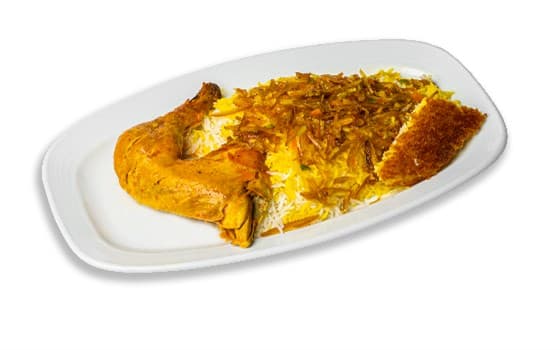 شیرین پلو مرغ ران
